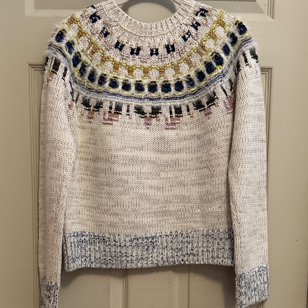 The Reeds Women's Multicolor Patterned Sweater - Size Small View 6